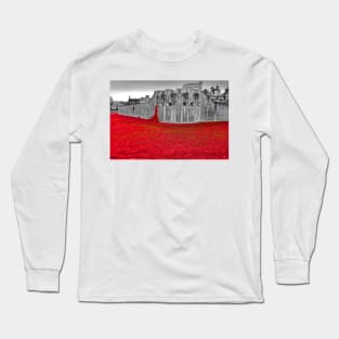 Tower of London Red Poppies Long Sleeve T-Shirt